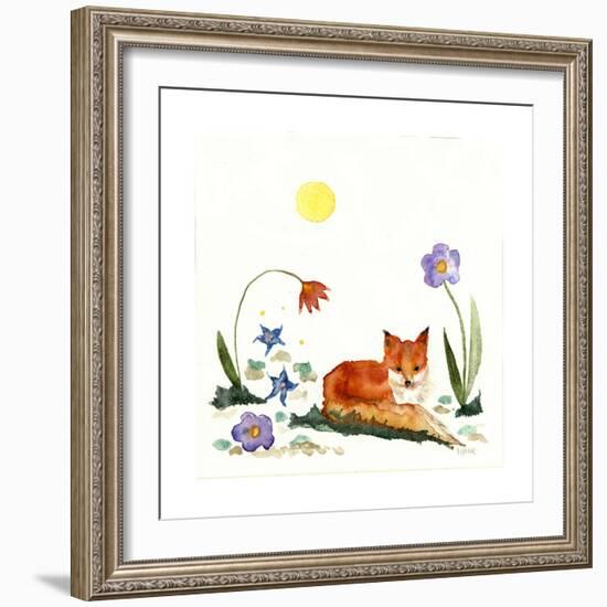 Little Fox in the Garden-Wyanne-Framed Giclee Print