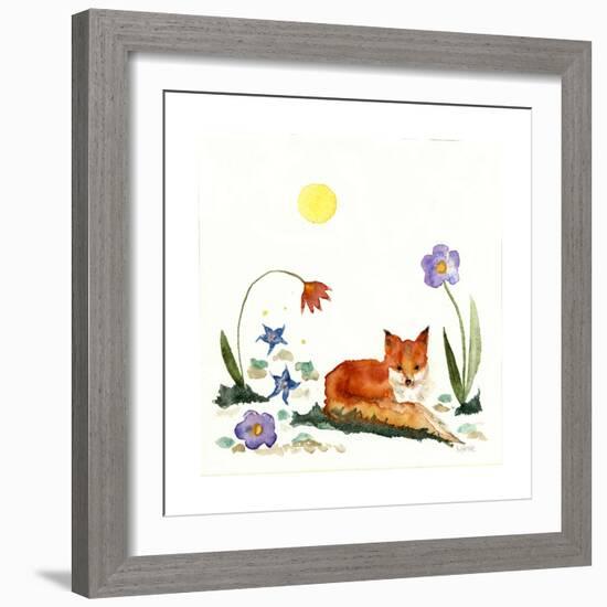 Little Fox in the Garden-Wyanne-Framed Giclee Print