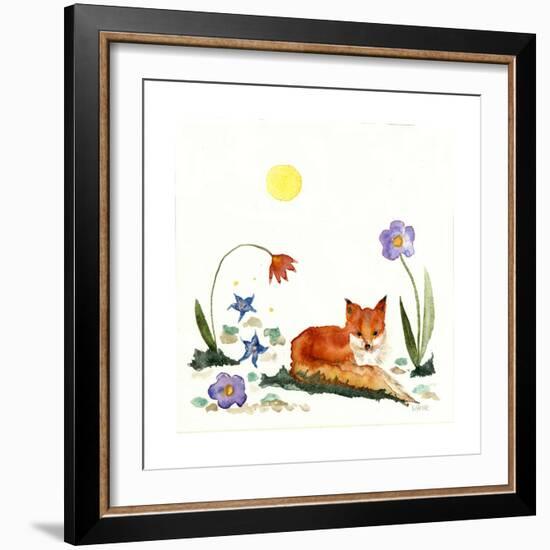 Little Fox in the Garden-Wyanne-Framed Giclee Print