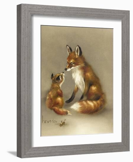 Little Fox Lost-Peggy Harris-Framed Giclee Print