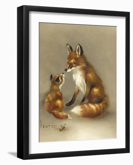 Little Fox Lost-Peggy Harris-Framed Giclee Print