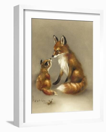 Little Fox Lost-Peggy Harris-Framed Giclee Print