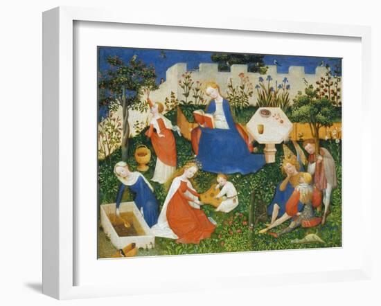 Little Garden of Paradise (Das Paradiesgärtlein)-Upper Rhenish Master-Framed Giclee Print