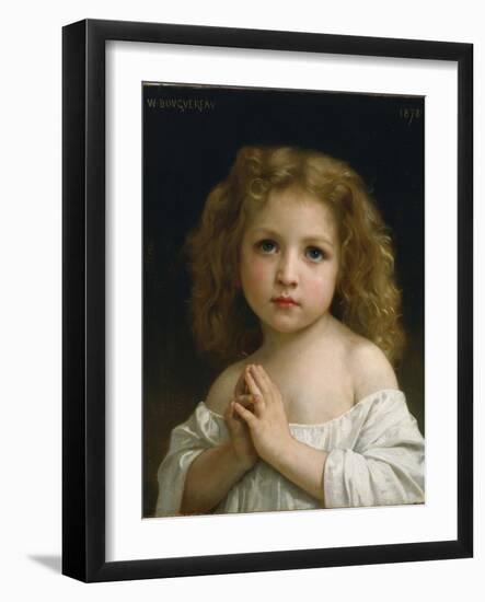 Little Girl, 1878-William-Adolphe Bouguereau-Framed Giclee Print