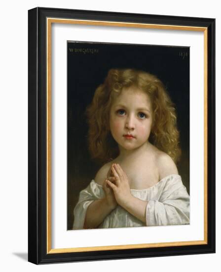 Little Girl, 1878-William-Adolphe Bouguereau-Framed Giclee Print