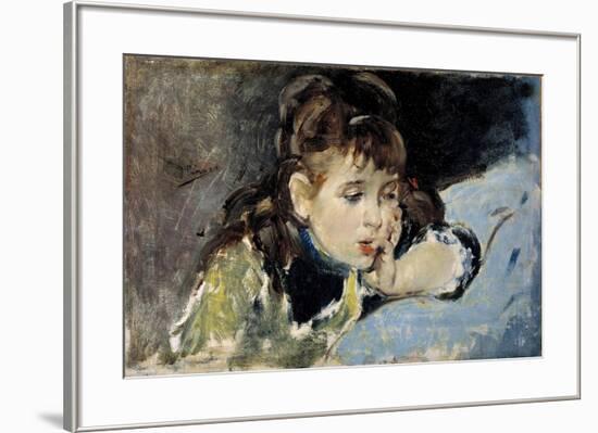 Little Girl, 1890-1895-Ignacio Pinazo camarlench-Framed Giclee Print