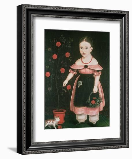 Little Girl in Lavender-John Bradley-Framed Giclee Print