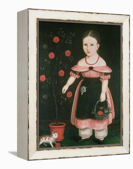 Little Girl in Lavender-John Bradley-Framed Premier Image Canvas