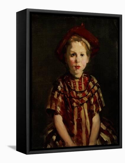 Little Girl in Red Stripes, 1910-Robert Henri-Framed Premier Image Canvas