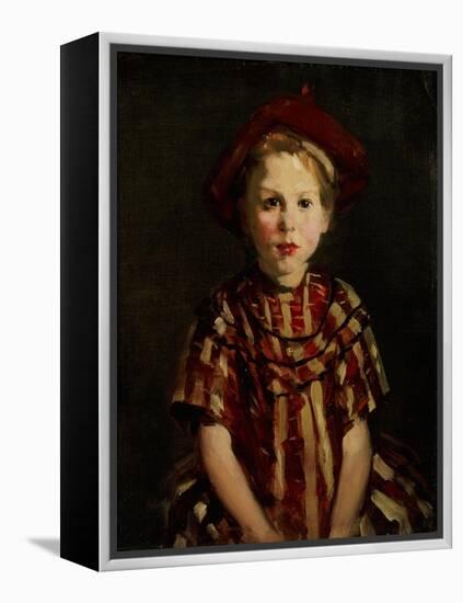 Little Girl in Red Stripes, 1910-Robert Henri-Framed Premier Image Canvas