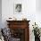 Little Girl Leaning on Ladder-null-Framed Photo displayed on a wall