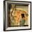 Little Girl Looking Downstairs at Christmas Party-Norman Rockwell-Framed Giclee Print