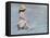 Little Girl Playing in Water on Beach-Nora Hernandez-Framed Premier Image Canvas