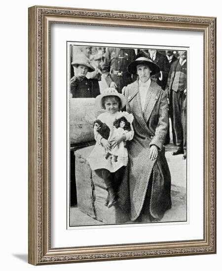 Little Girl Rescued from the 'Lusitania' 1915-null-Framed Photographic Print