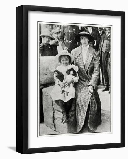 Little Girl Rescued from the 'Lusitania' 1915-null-Framed Photographic Print