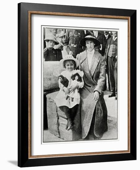 Little Girl Rescued from the 'Lusitania' 1915-null-Framed Photographic Print