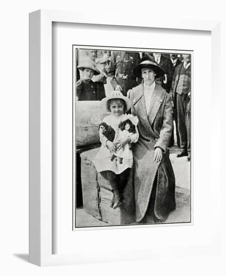 Little Girl Rescued from the 'Lusitania' 1915-null-Framed Photographic Print