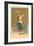 Little Girl Riding Peacock-null-Framed Premium Giclee Print