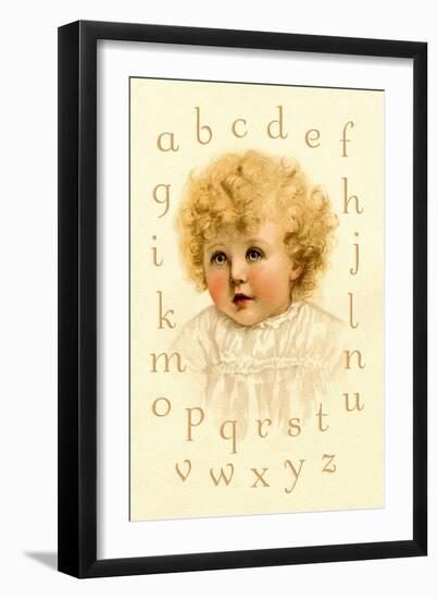 Little Girl's Alphabet-Ida Waugh-Framed Art Print