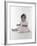 Little Girl Sitting with Flower Tucked Behind Her Ear-Nora Hernandez-Framed Giclee Print