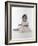 Little Girl Sitting with Flower Tucked Behind Her Ear-Nora Hernandez-Framed Giclee Print