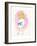 Little Girl with Bow, 1970s-George Adamson-Framed Giclee Print