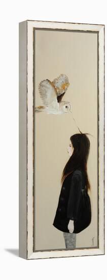 Little Girl with Owl, 2016-Susan Adams-Framed Premier Image Canvas