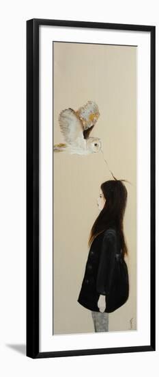 Little Girl with Owl, 2016-Susan Adams-Framed Giclee Print