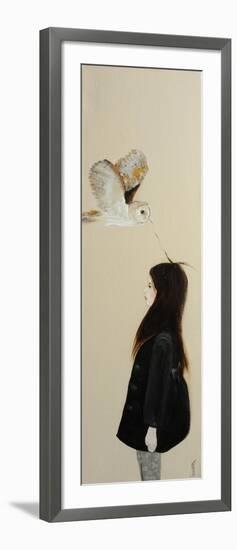 Little Girl with Owl, 2016-Susan Adams-Framed Giclee Print