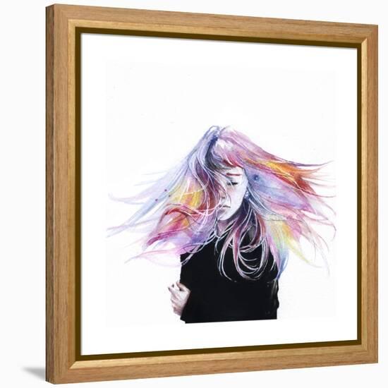 Little Girl-Agnes Cecile-Framed Stretched Canvas