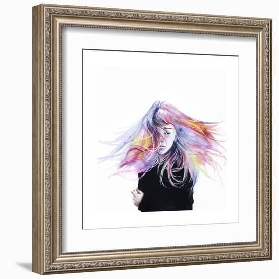 Little Girl-Agnes Cecile-Framed Art Print