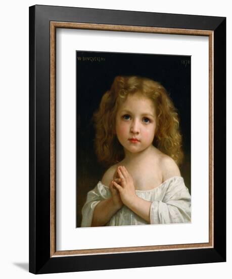 Little Girl-William Adolphe Bouguereau-Framed Giclee Print