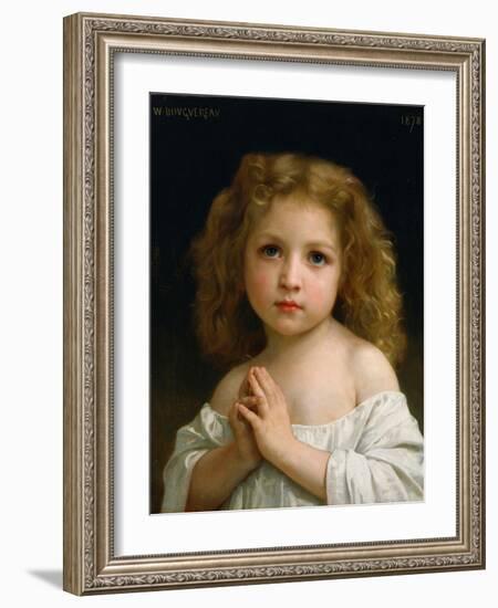 Little Girl-William Adolphe Bouguereau-Framed Giclee Print