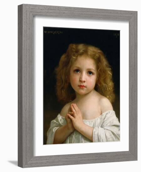 Little Girl-William Adolphe Bouguereau-Framed Giclee Print