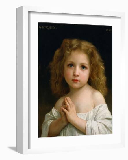 Little Girl-William Adolphe Bouguereau-Framed Giclee Print