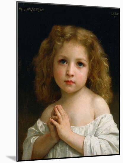 Little Girl-William Adolphe Bouguereau-Mounted Giclee Print