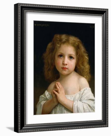 Little Girl-William Adolphe Bouguereau-Framed Giclee Print