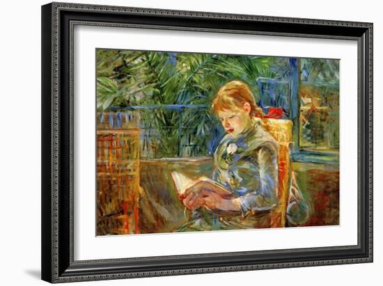 Little Girl-Berthe Morisot-Framed Art Print