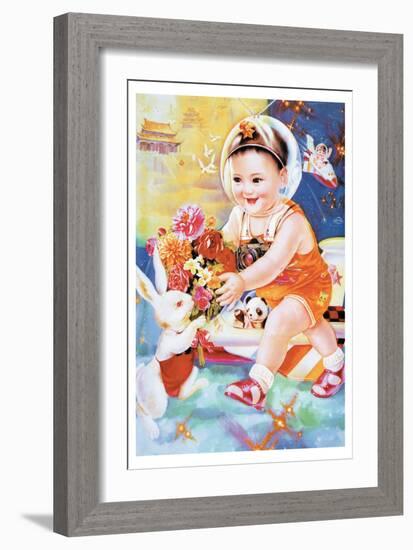Little Guest in the Moon Palace-null-Framed Art Print