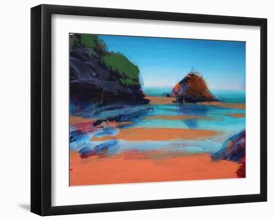 Little Haven (acrylic on canvas, 2021)-Paul Powis-Framed Giclee Print