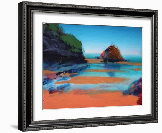 Little Haven (acrylic on canvas, 2021)-Paul Powis-Framed Giclee Print