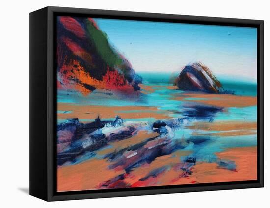 Little Haven II (acrylic on canvas, 2021)-Paul Powis-Framed Premier Image Canvas