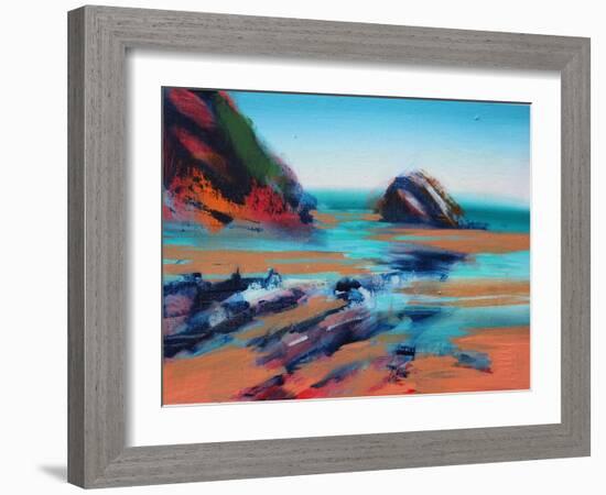 Little Haven II (acrylic on canvas, 2021)-Paul Powis-Framed Giclee Print