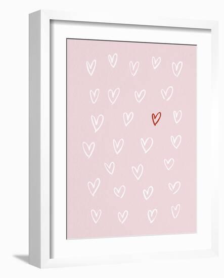 Little Hearts-Clara Wells-Framed Giclee Print