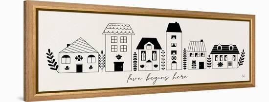 Little Houses I-Sarah Adams-Framed Stretched Canvas