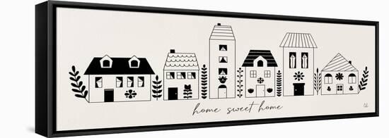 Little Houses II-Sarah Adams-Framed Stretched Canvas