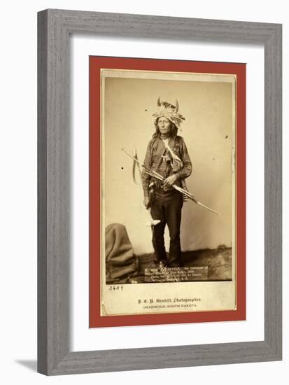 Little, Instigator of Indian Revolt at Pine Ridge, 1890-null-Framed Giclee Print