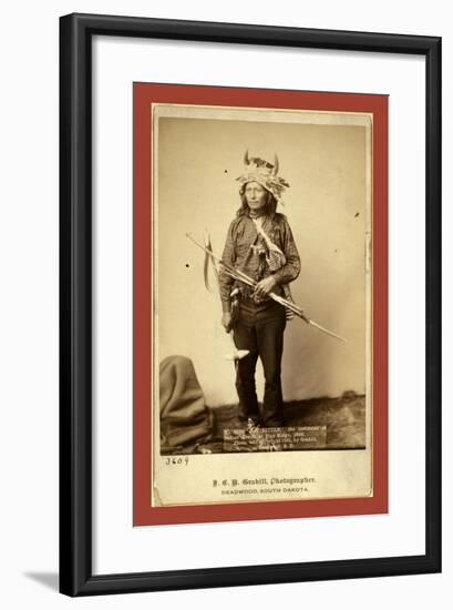 Little, Instigator of Indian Revolt at Pine Ridge, 1890-null-Framed Giclee Print