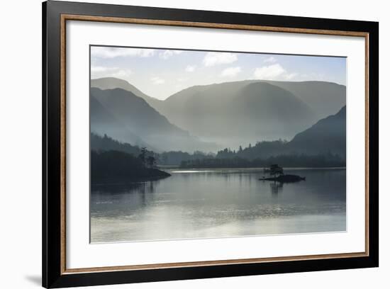 Little Island, Head of the Lake in November, Lake Ullswater-James Emmerson-Framed Photographic Print