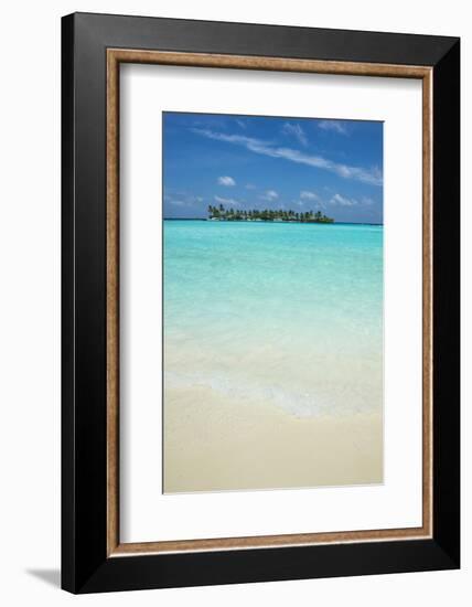 Little island in the turquoise water, Sun Island Resort, Nalaguraidhoo island, Ari atoll, Maldives,-Michael Runkel-Framed Photographic Print